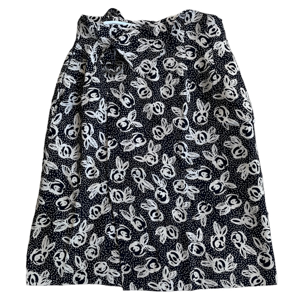 Vintage Giorgio Armani Floral & Polkadot Wrap Skirt